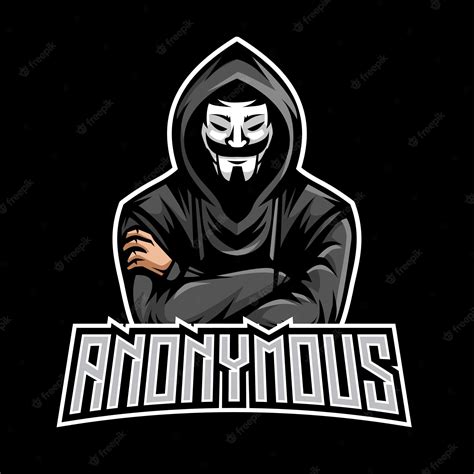 Premium Vector | Anonymous Hacker Mascot Logo Illustration