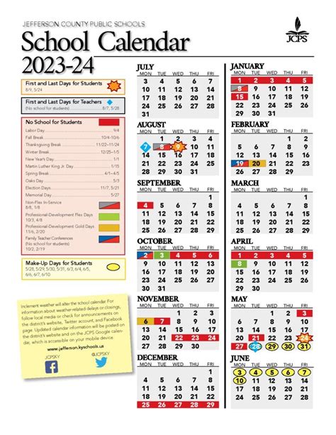 Jefferson County Public Schools Calendar Holidays 2024