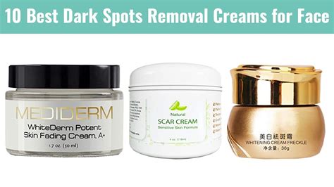 10 Best Dark Spots Removal Creams for Face 2018 | For Acne Scars, Age ...