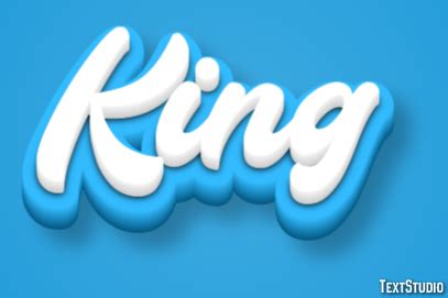 King Text Effect and Logo Design Word