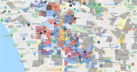 The Gangs of Los Angeles Map - by Michael H. Wesner