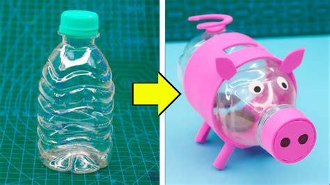 DIY Piggy bank from waste bottle easy || Make money bank with bottle at ...