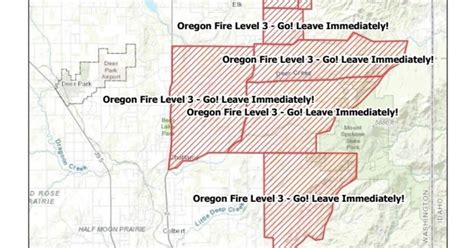 Oregon Fire evacuation map | | khq.com