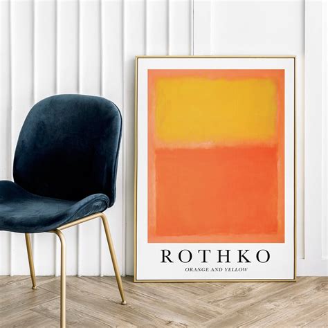 Rothko Orange and Yellow Mark Rothko Art Poster Art Abstract - Etsy