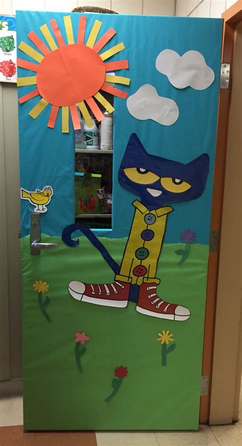 Pete the Cat classroom door decoration | Door decorations classroom ...