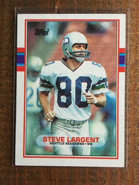 1989 TOPPS #183, STEVE LARGENT, SEATTLE SEAHAWKS HOF RECEIVER (NM ...