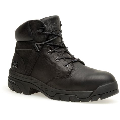 Men's 6" Timberland Pro® Helix™ WATERPROOF Composite Toe Boots, Black ...