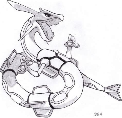 Legendary pokemon rayquaza coloring pages | Pokemon sketch, Pokemon ...