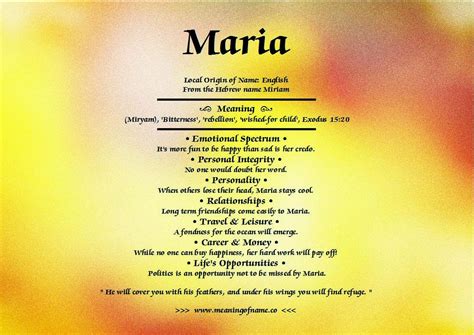 Maria - Meaning of Name