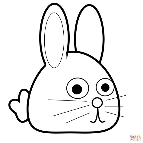 Gambar Coloring Page Amusing Rabbit Drawing Easy Full Size Pretty Pages ...