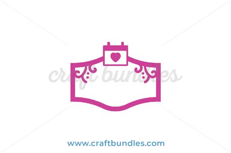 Wedding Frame SVG Cut File - CraftBundles