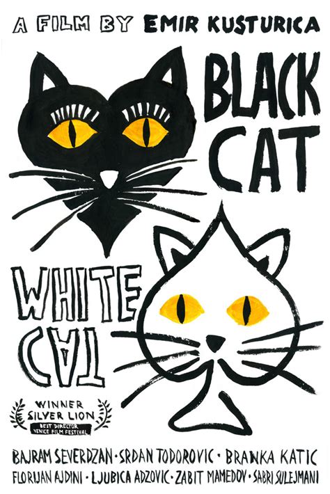 "Black Cat White Cat" Movie Poster on Behance