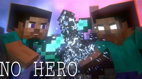 Minecraft song "NO HERO" Herobrine vs steve - YouTube