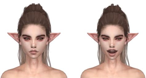 the sims 4 elf ears | Sims hair, Sims 4, Sims 4 cc makeup