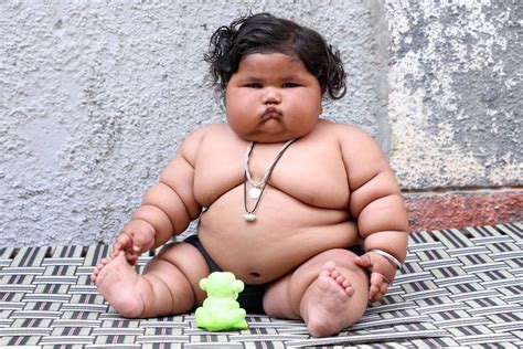 At 17 kgs, eight-month-old Indian baby baffles doctors and parents ...