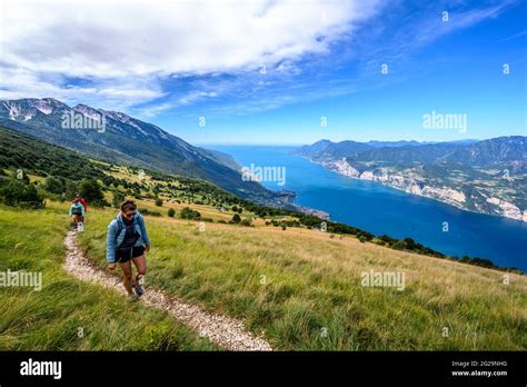 Monte Baldo hiking tour Stock Photo - Alamy