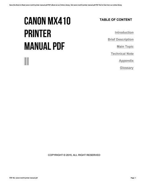 Canon mx410 printer manual pdf by lordsofts6 - Issuu