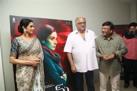 Sridevi at Mom Movie Trailer Launch Photos