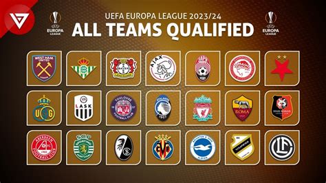 UEFA Europa League 2023/24: All Teams Qualified - YouTube