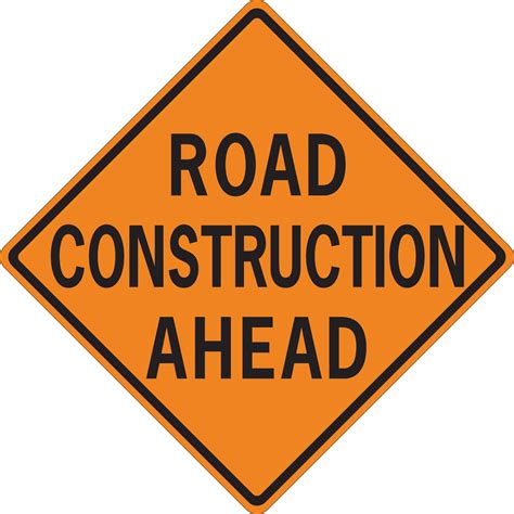 Road Work Ahead Sign - Construction Files