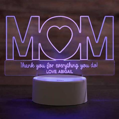 Mom Personalized Acrylic LED Sign