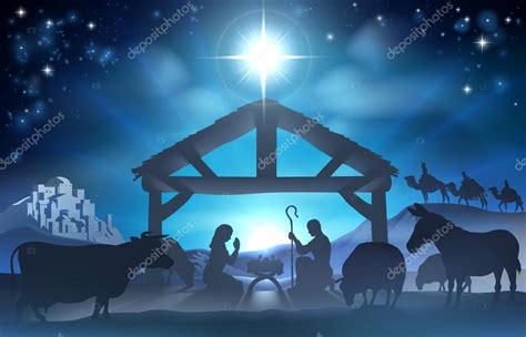 Christmas Nativity Scene Stock Vector Image by ©Krisdog #81951048