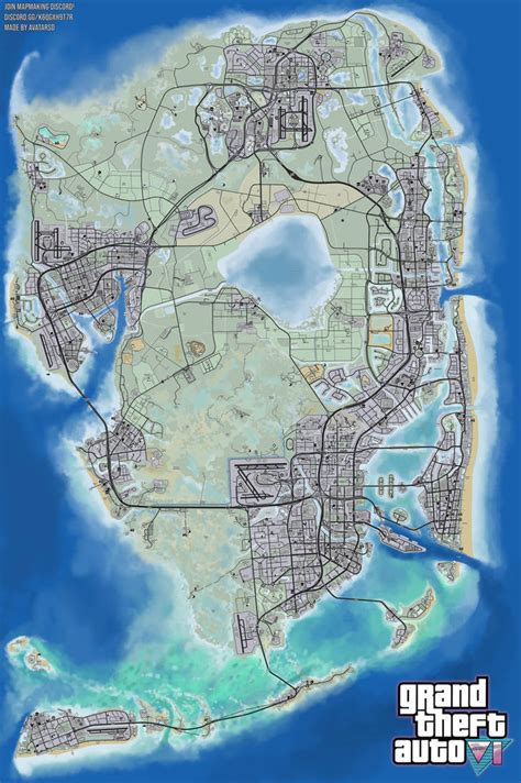 GTA 6. Grand Theft Auto VI: Vice City Map 1/4 by avatar-sd on DeviantArt