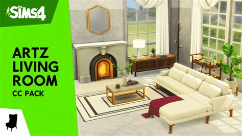 The Sims 4 Artz Living Room CC Stuff Pack is here!