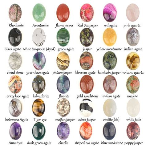 Wholesale Gemstone Mix Kinds of Jasper Agate Oval Shape Cabochon CAB ...