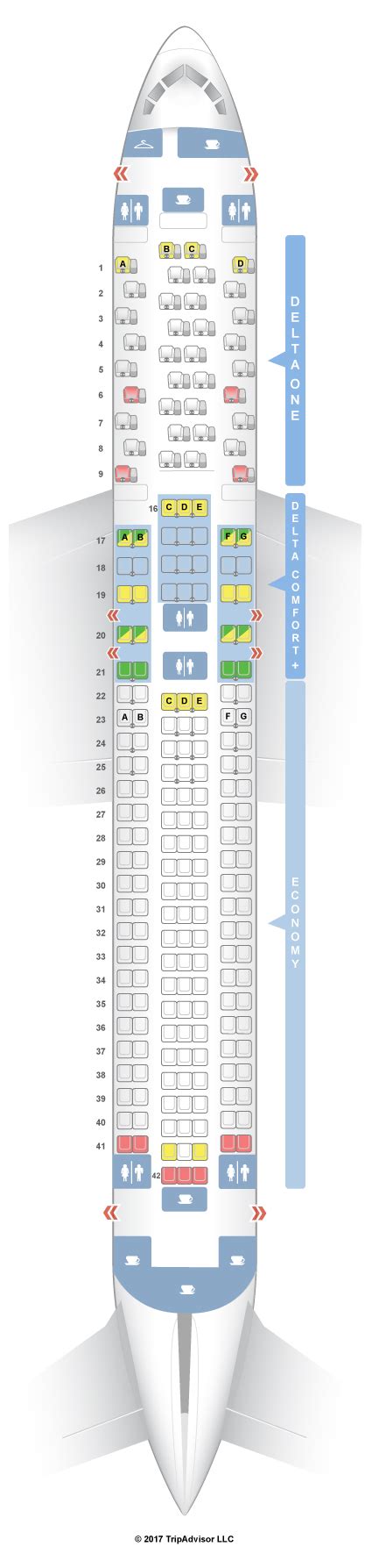 SeatGuru Seat Map Delta Boeing 767-300ER (76L)