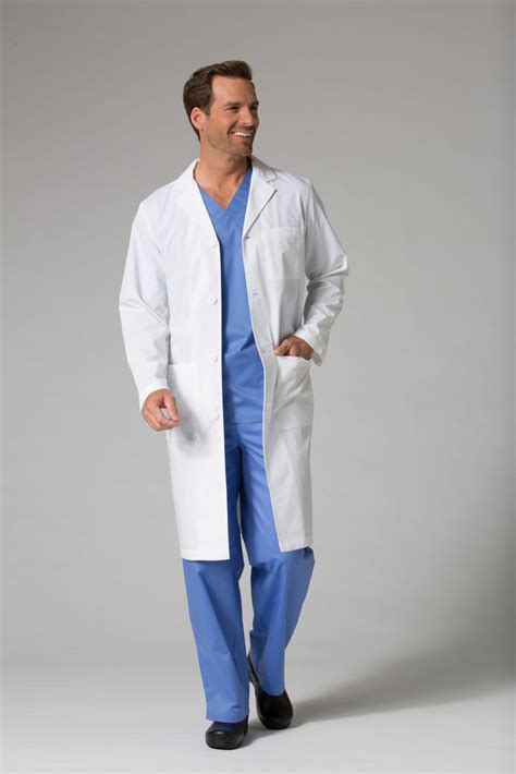 Lab Coats 7256 - Men's Long Lab Coat - Henry Ford Health Uniform Apparel