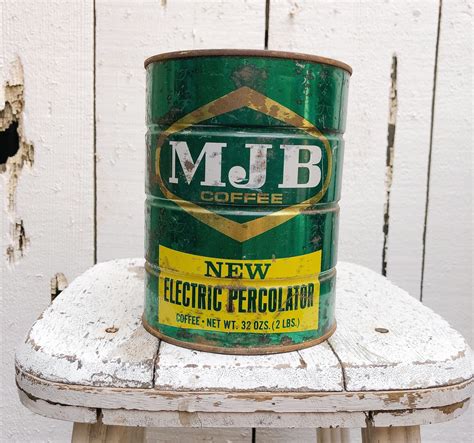 Vintage MJB Coffee Can Vintage MJB two pound Coffee Can | Etsy