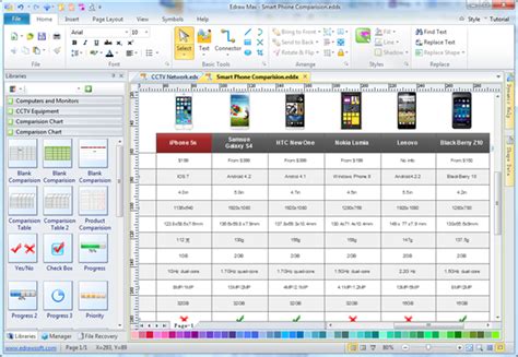 Simple Comparison Chart Maker - Make Great-looking Comparison Chart