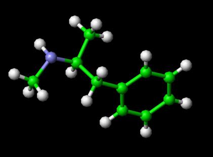 Methamphetamine Molecule - Chemical and Physical Properties