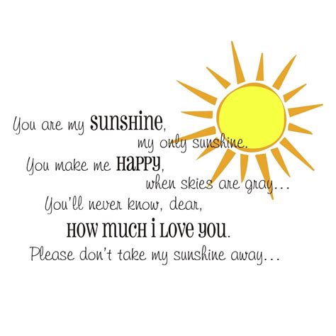 You are my sunshine quote PLUS sunshine graphic by back40life