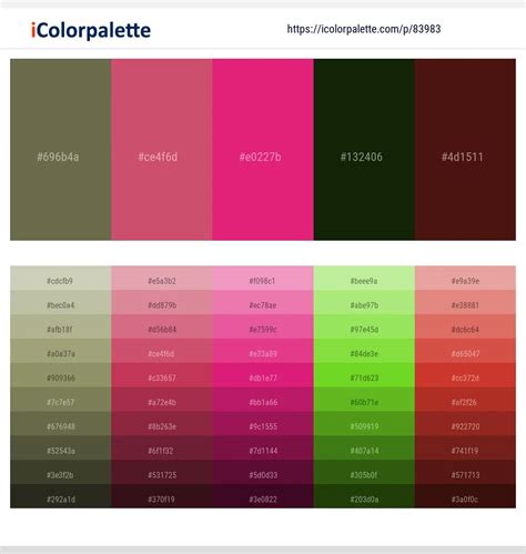 1 Latest Color Schemes with Finch And Cerise Color tone combinations ...