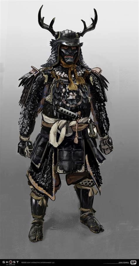 ArtStation - Ghost of Tsushima - Sakai armor and early gosaku sketches ...