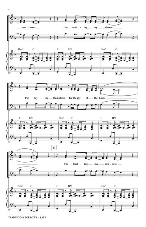 Trading My Sorrows Sheet Music by B J Davis (SKU: 08752277) - Stanton's ...