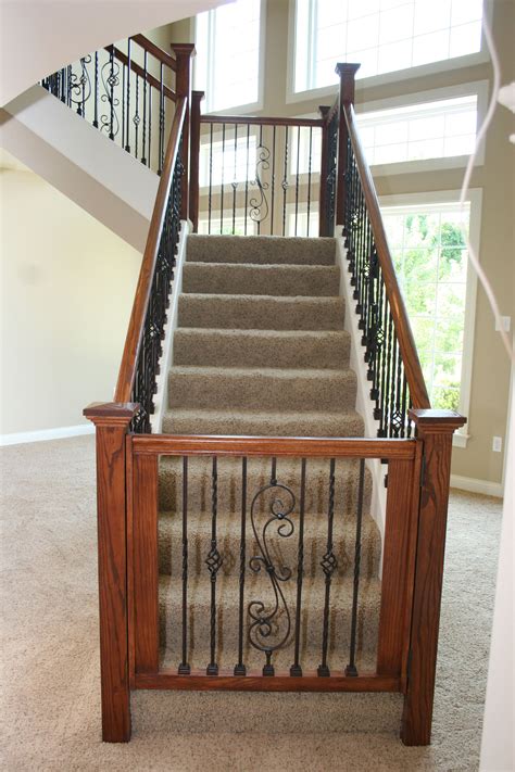 Dressing Up the Lower Level | Stair gate, Dog gates for stairs, Wooden ...