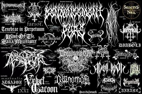 Black Metal logos. | Band logo design, Metal band logos, Metal logo design