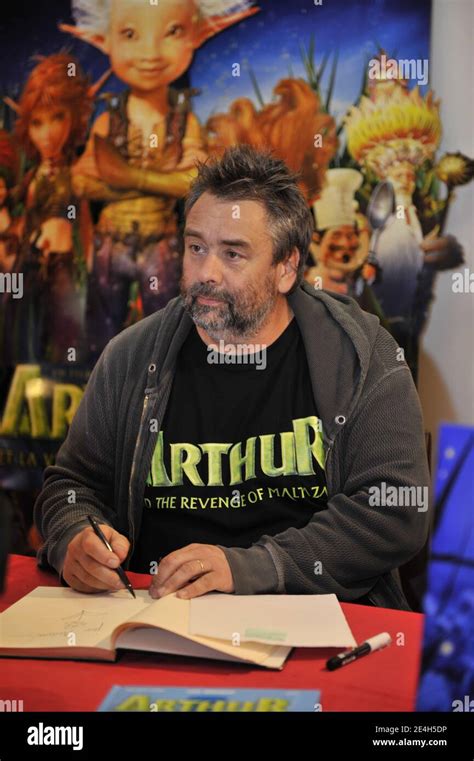 "French film director Luc Besson signs copies of his latest animated ...