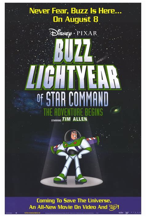 Buzz Lightyear of Star Command: The Adventure Begins - movie POSTER ...