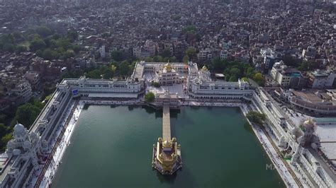 SACHKHAND SRI HARMANDIR SAHIB (The Golden Temple) AERIAL DRONE 4K 2018 ...