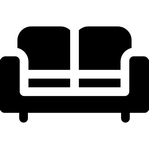 Couch Basic Rounded Filled icon