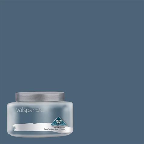 Valspar Deep Twilight Blue Interior Satin Paint Sample (Actual Net ...