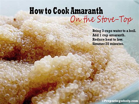 Preparing Wisely: How to Cook Amaranth on the Stove Top