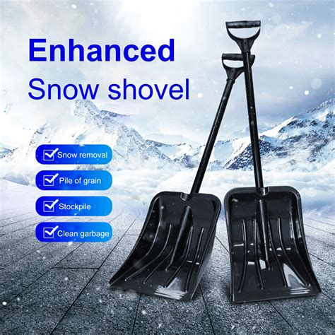 jiaroswwei Snow Shovel High Hardness Rust-proof Metal Car Ice Snow ...