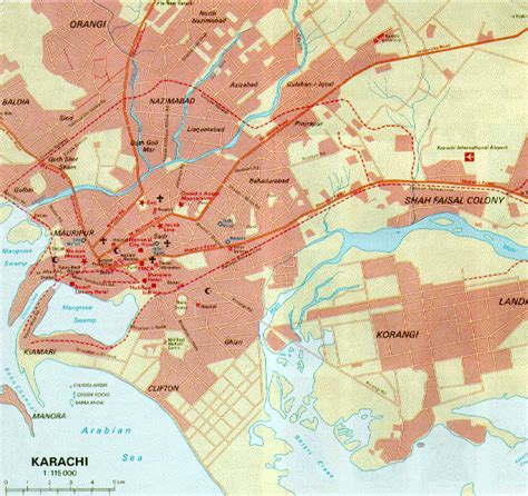 Map of Karachi Pakistan - Free Printable Maps