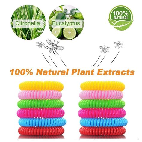 Buy 12PCS Mosquito Repellent Bracelets Natural Wristbands at affordable ...