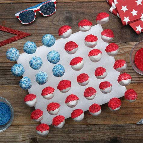 American Flag Cake Pops Recipe by Tasty